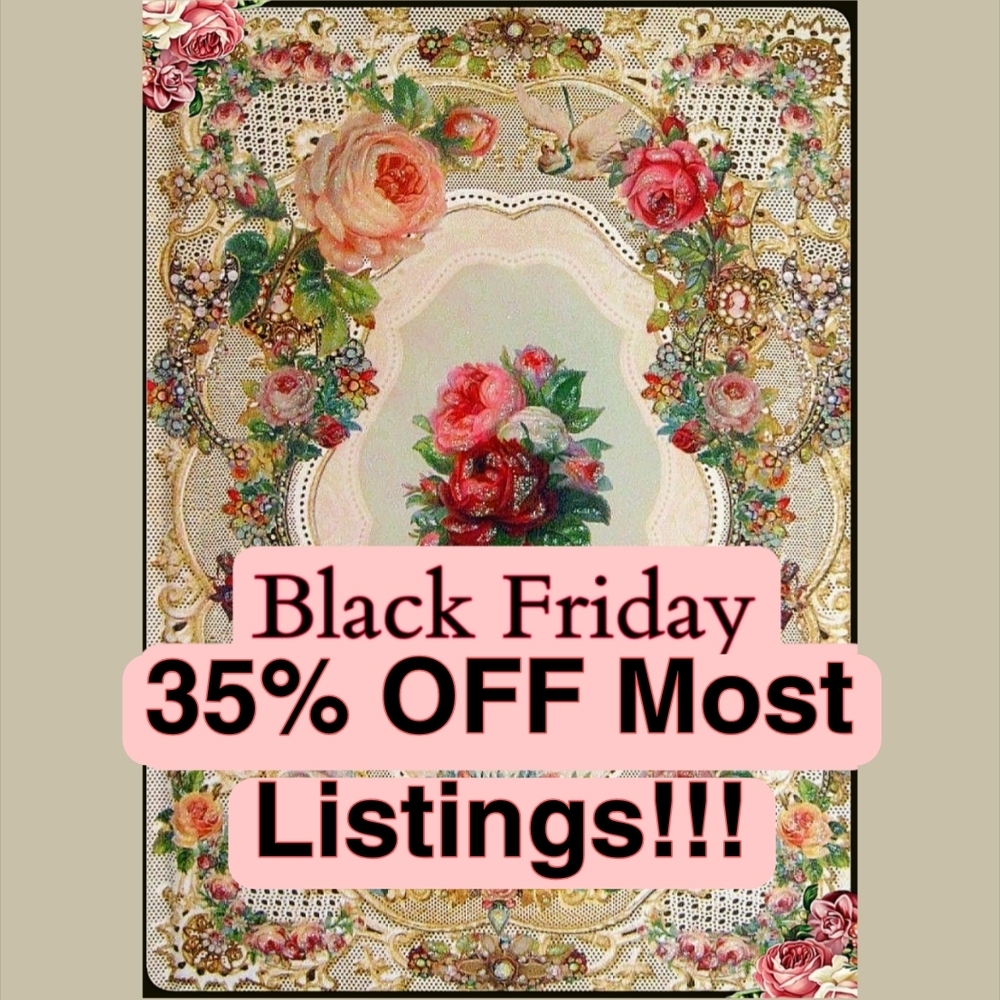 Be Seen Sales Floral Vintage Design